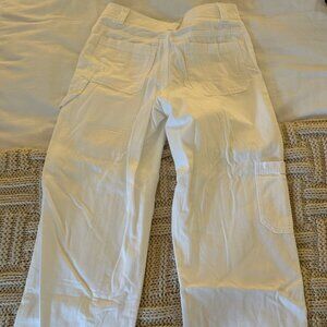 Aritzia White Cargo Pant